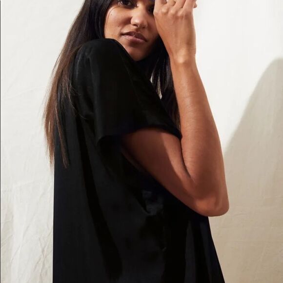 H&M Kaftan Dress Black New - Picture 2 of 7